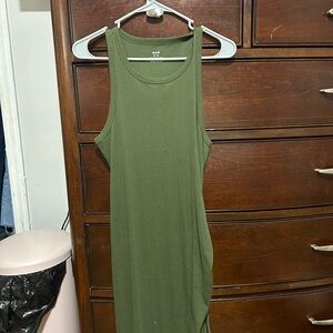 Aerie Olive Ribbed Tank Top